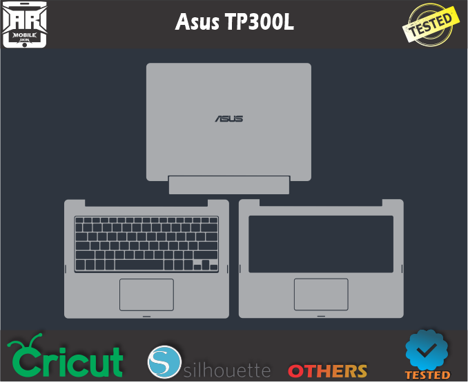 Asus TP300L Skin Template Vector