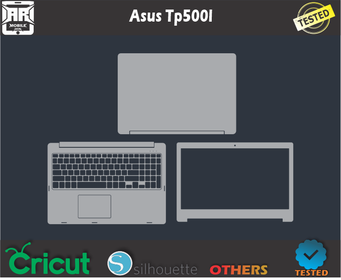 Asus TP500l Skin Template Vector