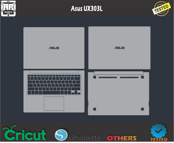Asus UX303L Skin Template Vector