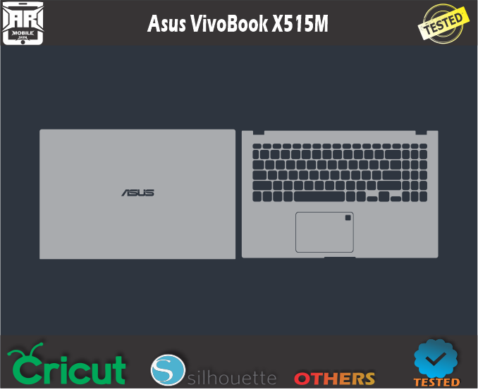 Asus Vivo Book X515M Skin Template Vector