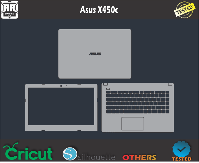 Asus X450c Skin Template Vector