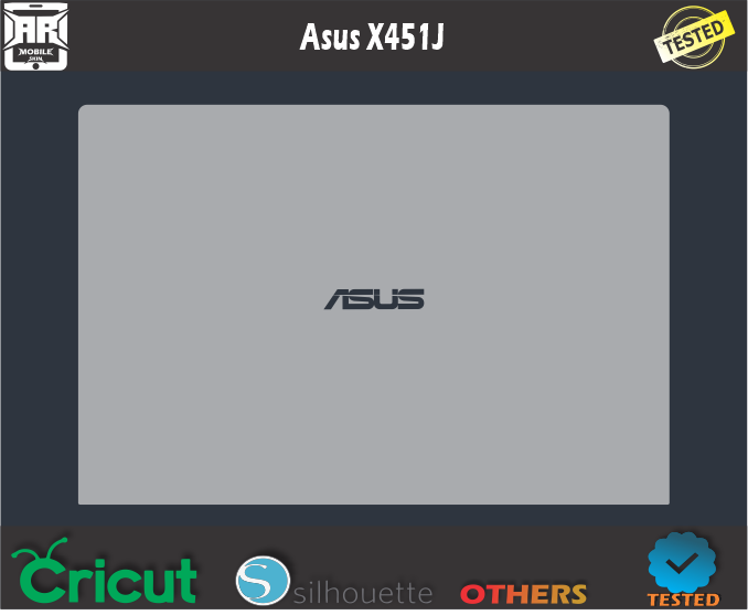 Asus X451J Skin Template Vector