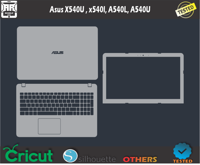 Asus X540U x540l A540L A540U Skin Template Vector