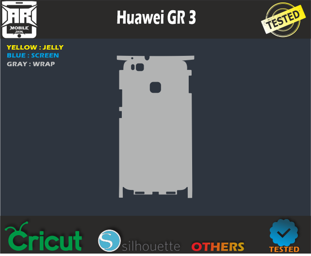 Huawei GR 3 Skin Template Vector