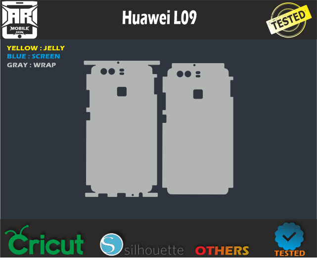 Huawei-L09 Skin Template Vector