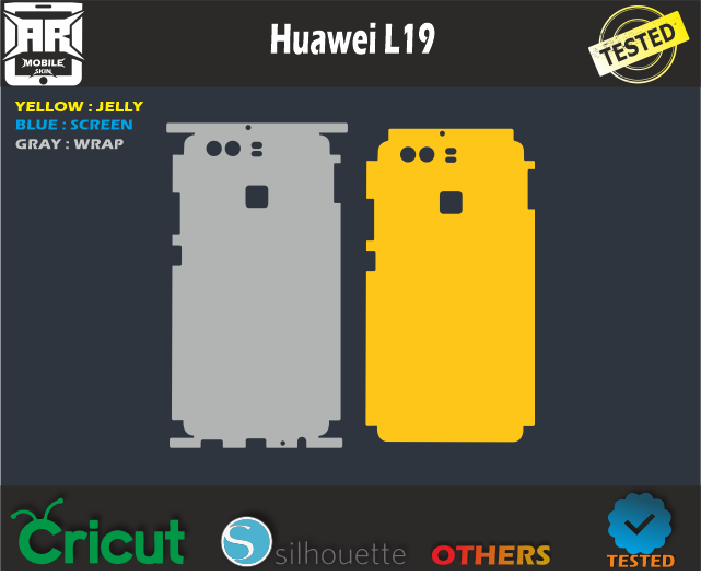 Huawei L19 Skin Template Vector