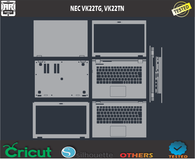 NEC VK22TG, VK22TN Skin Template Vector