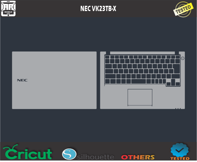 NEC VK23TB-X Skin Template Vector