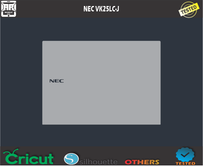 NEC VK25LC-J Skin Template Vector