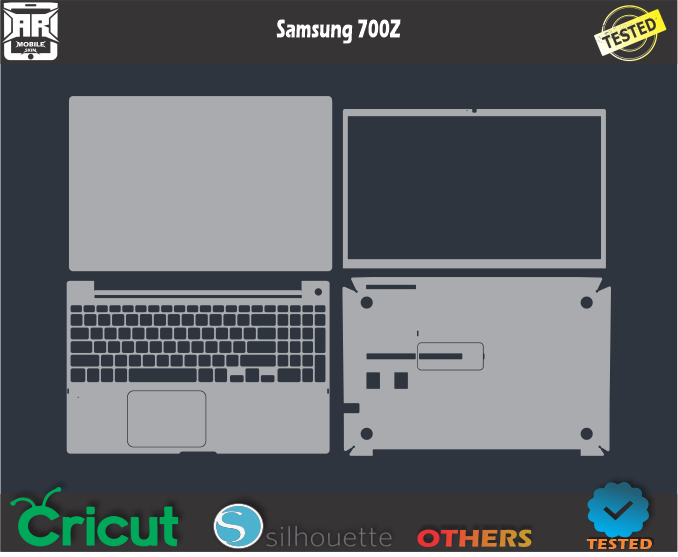 Samsung 700Z Skin Template Vector