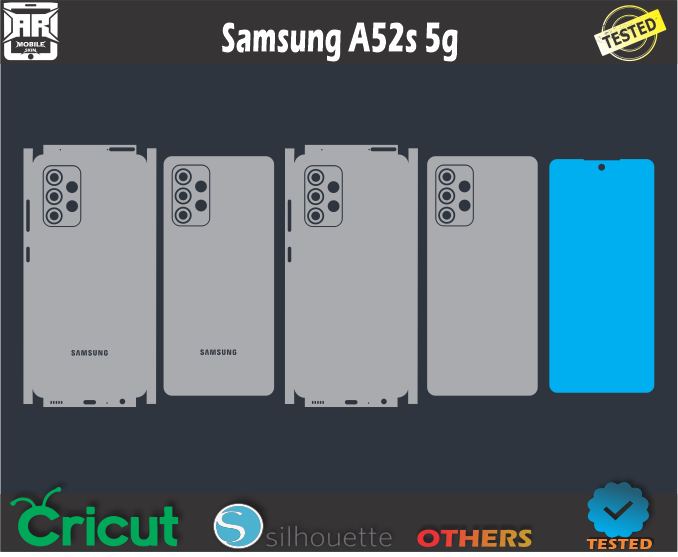 Samsung A52s 5g Skin Template Vector