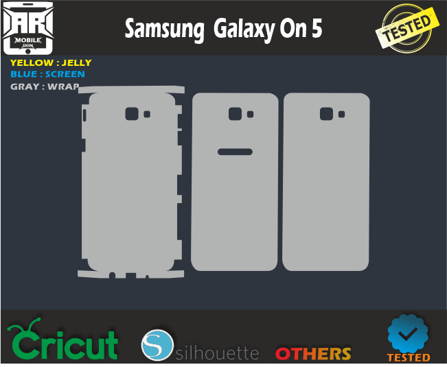Samsung Galaxy On 5 Skin Template Vector