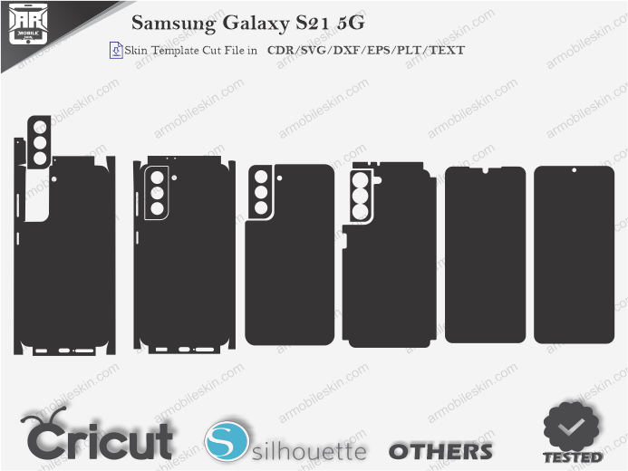 Samsung Galaxy S21 5G Skin Template Vector