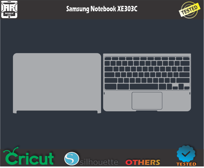 Samsung Notebook XE303C Skin Template Vector