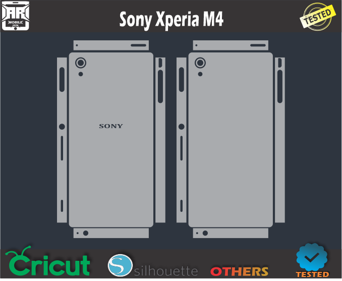 Sony Xperia M4 Skin Template Vector