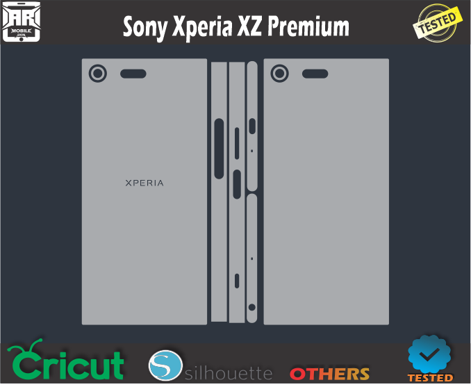 Sony Xperia XZ Premium Skin Template Vector