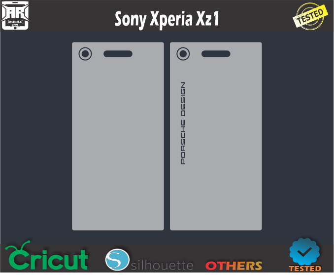 Sony Xperia XZ1 Skin Template Vector