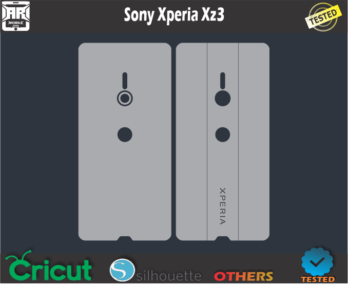 Sony Xperia XZ3 Skin Template Vector