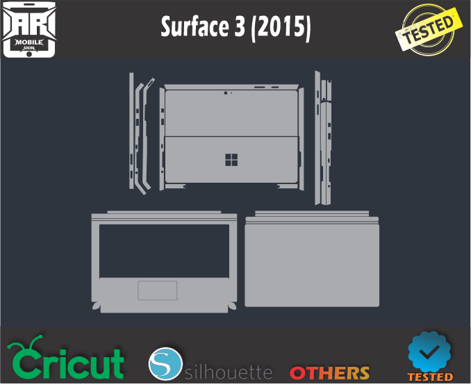 Surface 3 (2015) Skin Template Vector