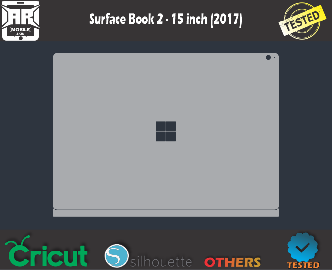 Surface Book 2 – 15 inch (2017) Skin Template Vector