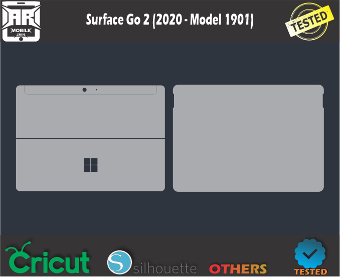 Surface Go 2 (2020 – Model 1901) Skin Template Vector