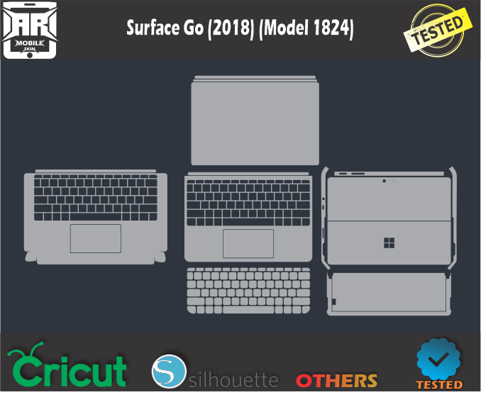 Surface Go (2018) (Model 1824) Skin Template Vector