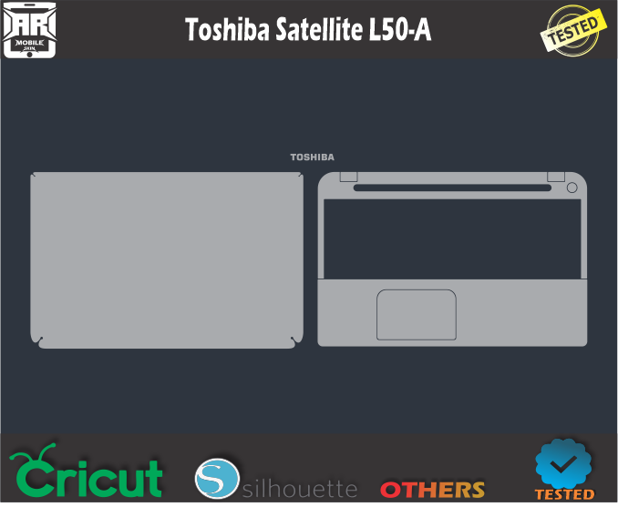 Toshiba Satellite L50-A Skin Template Vector