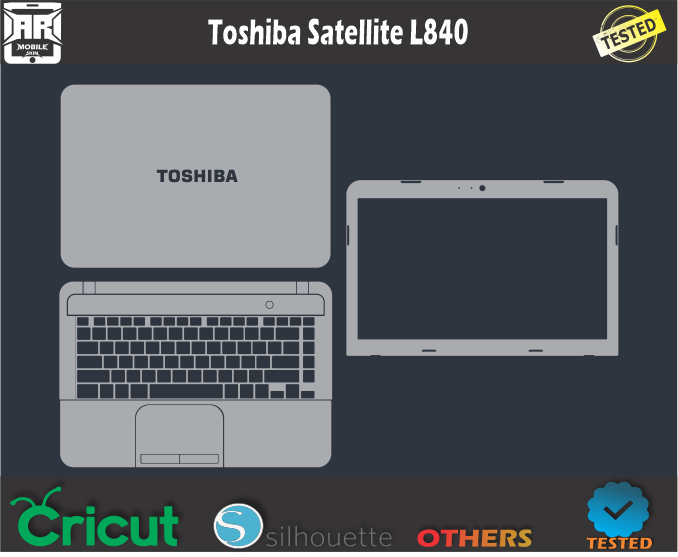 Toshiba Satellite L840 Skin Template Vector