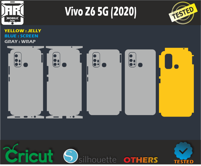 Vivo Z6 5G (2020) Skin Template Vector