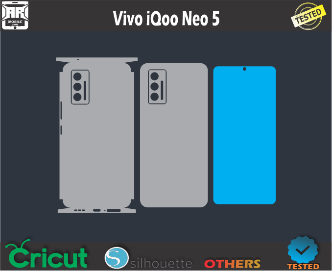 Vivo iQoo Neo 5 Skin Template Vector