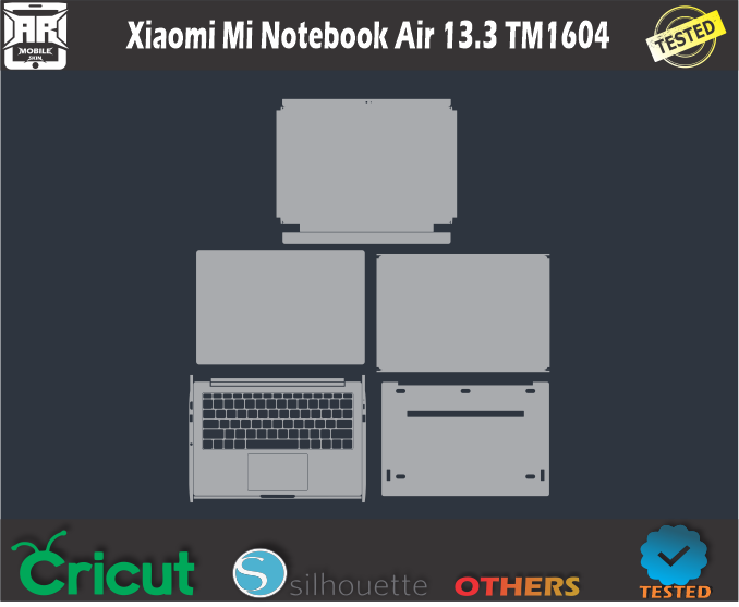 Xiaomi Mi Notebook Air 13.3 TM1604 Skin Template Vector