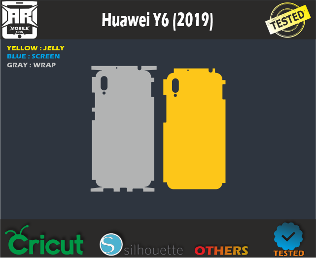 Huawei Y6 (2019) Skin Template Vector