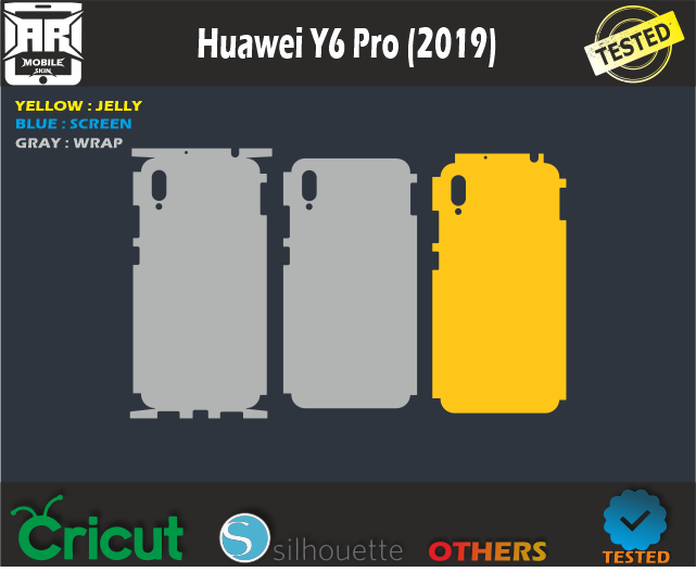 Huawei Y6 Pro (2019) Skin Template Vector