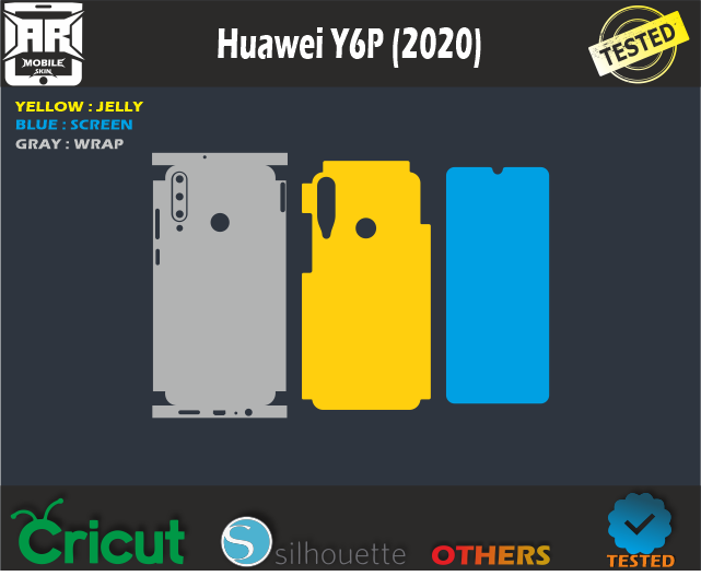 Huawei Y6P (2020) Skin Template Vector