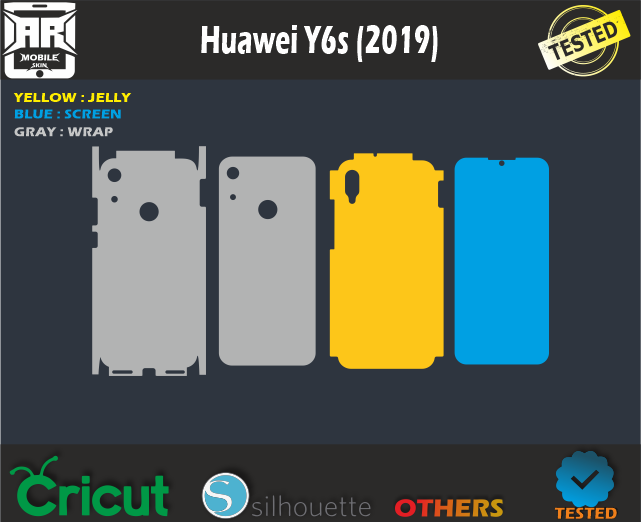 Huawei Y6s (2019) Skin Template Vector