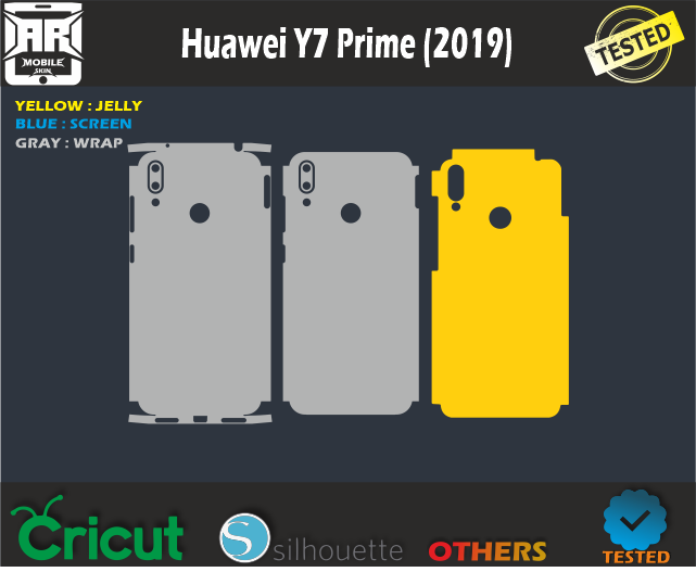 Huawei Y7 Prime (2019) Skin Template Vector