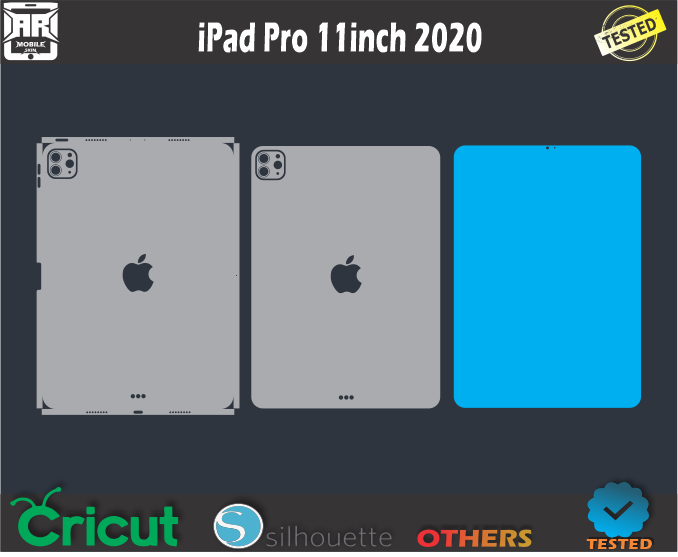 iPad Pro 11 inch 2020 Skin Template Vector