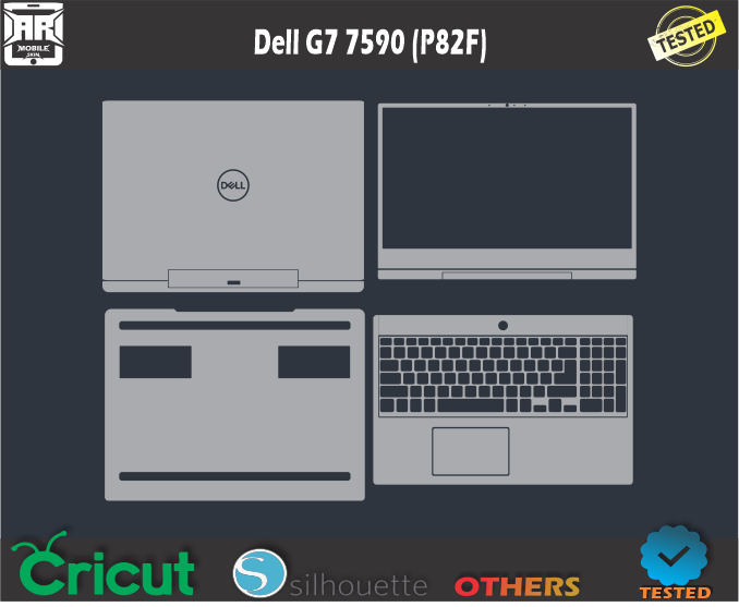 Dell G7 7590 (P82F) Skin Template Vector