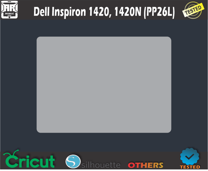 Dell Inspiron 1420, 1420N (PP26L) Skin Template Vector