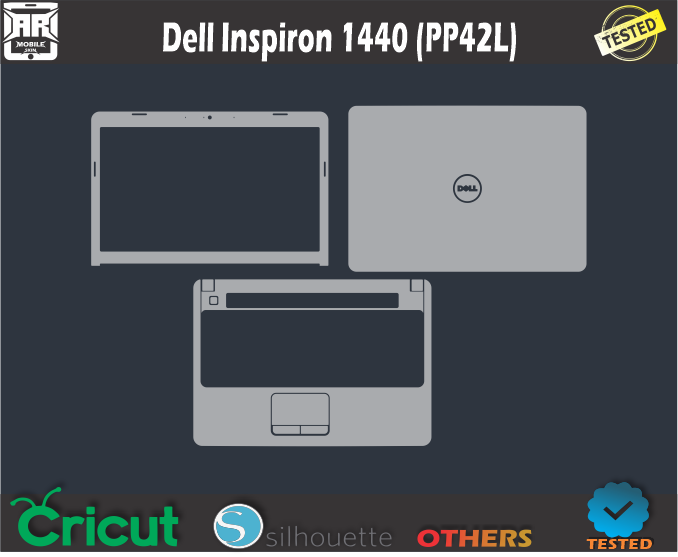 Dell Inspiron 1440 (PP42L) Skin Template Vector