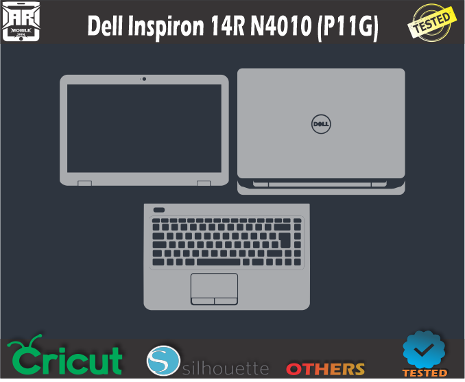 Dell Inspiron 14R N4010 (P11G) Skin Template Vector
