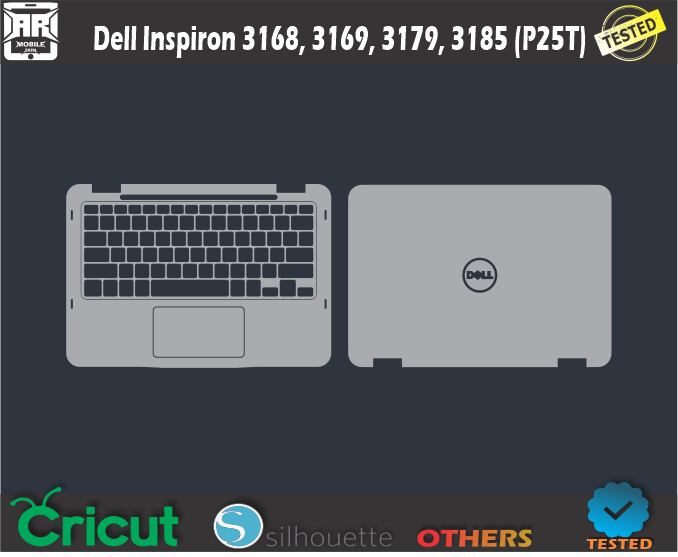 Dell Inspiron 3168, 3169, 3179, 3185 (P25T) Skin Template Vector