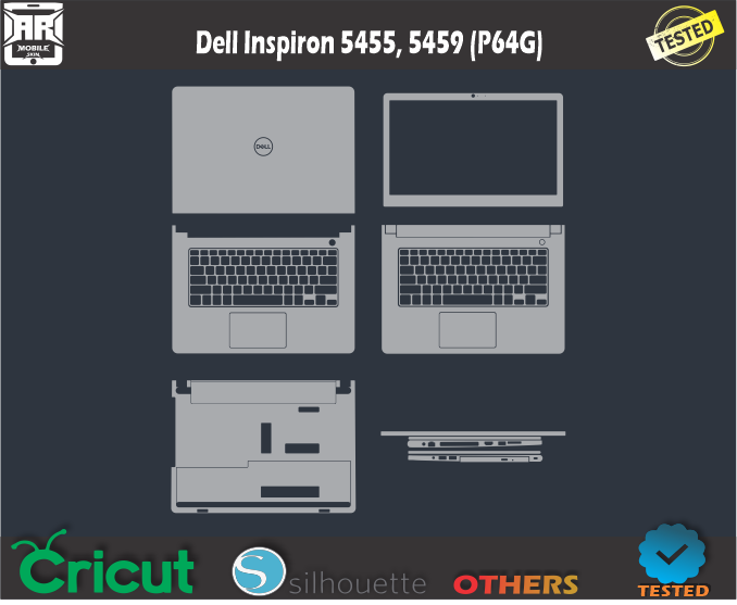 Dell Inspiron 5447, 5448 (P49G) Skin Template Vector