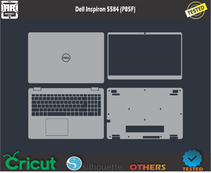 Dell Inspiron 5584 (P85F) Skin Template Vector