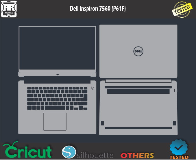 Dell Inspiron 7560 (P61F) Skin Template Vector