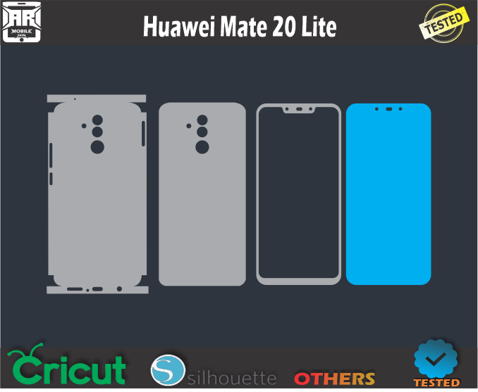 Huawei Mate 20 Lite Skin Template Vector