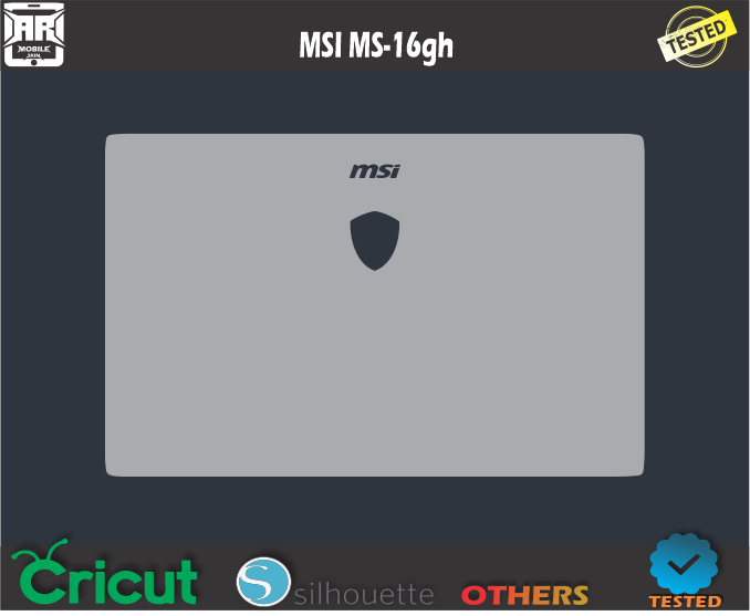 MSI MS-16gh Skin Template Vector
