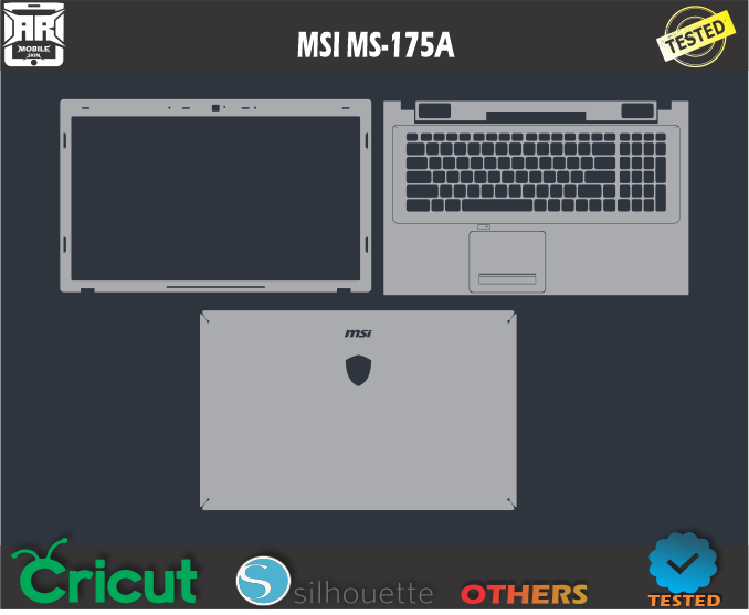 MSI MS-175A Skin Template Vector