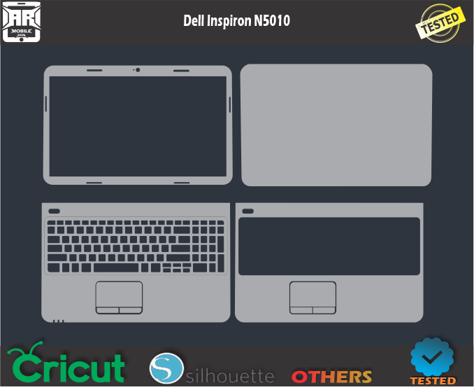 Dell Inspiron N5010 Skin Template Vector