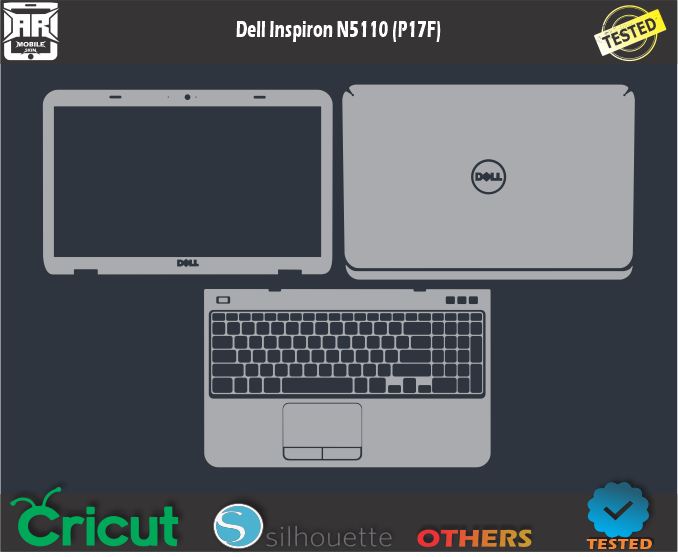 Dell Inspiron N5110 (P17F) Skin Template Vector